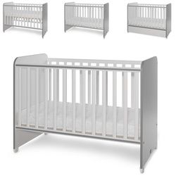 Lorelli Komplettbett Babybett Sweet Dream, 124 x 68 x 95 cm Unterbettrahmen mit zwei Ebenen grau