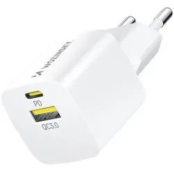 WWCEAC GaN USB-A USB-C 33W Wall Charger - White