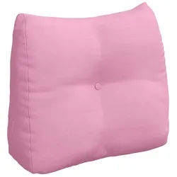 vidaXL Rückenkissen Rücken Kissen Rosa 60 x 24 x 50 cm Stoff, 1-tlg. rosa