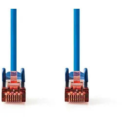 Nedis CAT6-Netzwerkkabel - RJ45 Stecker - RJ45 Stecker - S/FTP - 10.0 m - Rund - LSZH - Blau - Label