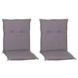 Xxxl Sesselauflage , Grau , Textil , Uni , Füllung: Schaumstoff, Fleece , 46x8x98 cm , bügelfrei, formstabil, für den Außenbereich geeignet, wetterfest, mittels Bändern zu befestigen, mittels Gurtband zu befestigen , Gartenmöbel, Gartenpolster & Auflagen, Sesselauflagen