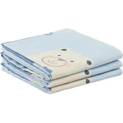 My Baby Lou Stoffwindel , Blau , Textil , 3-teilig , Tier , 75x75 cm , Textiles Vertrauen - Oeko-Tex® , Schlafen, Babytextil-kollektionen