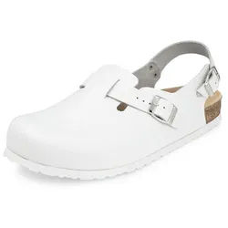 vitaform Unisex Clogs Vollrindleder Hausschuh weiß 37 EU