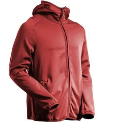 Kapuzen-Fleecejacke "22586-608" Customized - M - herbstrot