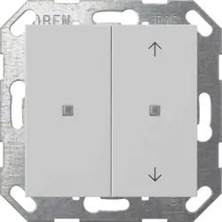 Gira KNX Taster Wippe 2-fach grau unbedruckt/Pfeile 5175015