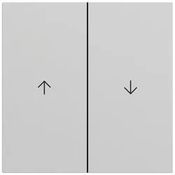 Gira 329476 Wippe 2-fach mit Pfeilsymbol, System 70, grau matt (lackiert)