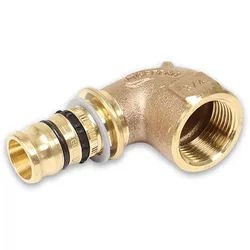 GEBERIT Mepla Rotguss Winkel 90° mit IG (Ausführung: 16 - 1/2''IG)