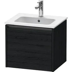 Duravit Ketho.2 Waschtischunterbau wandhängend Eiche Schwarz Matt 510x420x440 mm - K25061016160000 K25061016160000