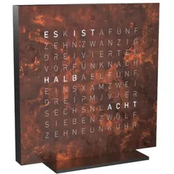 QLOCKTWO Earth 13.5 Creator ́s Edition Rust Deutsch