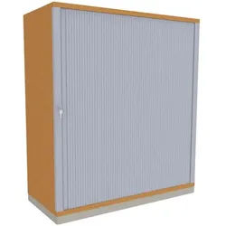 fm Büromöbel Querrollladenschrank »Oldenburg« 3 OH 100 cm braun, 100x113.4x44.2 cm