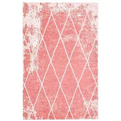 Tom Tailor Vintage-Teppich , Rosa , Textil , Raute , rechteckig , 50x80 cm , Teppiche und Böden, Teppiche, Webteppiche