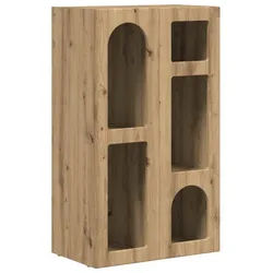 vidaXL Sideboard 59 x 35 x 100,5 cm Sideboard Anrichte Schrank Lowboard Artisan-Eiche 5 braun
