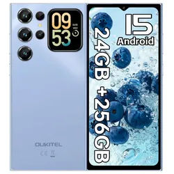 OUKITEL C62 Pro Android 15 Smartphone (17,48 cm/6.88 Zoll, 256 GB Speicherplatz, 13 MP Kamera, 5150mAh, 24(8+16)GB+256GB /1TB, 6.88" HD+ 90Hz, NFC, GPS, Face Unlock) blau