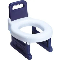Kinder-WC-Sitz ADOB "Baby-Toilet-Seat", blau (blau, weiß), B:32cm L:26cm, Kunststoff, WC-Sitze