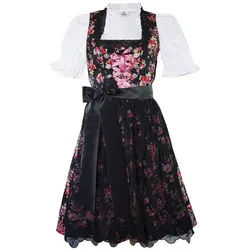 Edelnice Dirndl Estefania Blumen schwarz 54