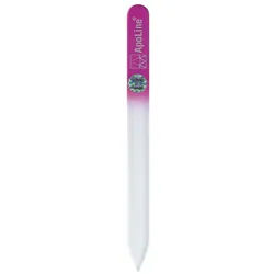 Apoline Nagelfeile Glas 14 cm pink