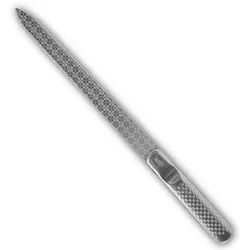 K-Pro Mineral-Nagelfeile Nagelfeile für Maniküre, Pediküre & Nagelpflege, 1-tlg., Nagelstyling, Fingernagel, Kosmetikzubehör silberfarben
