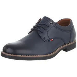 Coolwalk Herren Businessschuhe Freizeit Schnürschuh (91563554) Blockabsatz Business-Schuhe in Dunkelblau blau 41 EU