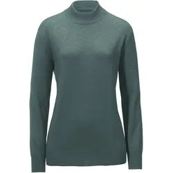 Le pull col cheminée modèle Sabrina Peter Hahn Seide/Kaschmir vert