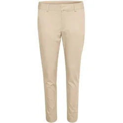 Stoffhose KAFFE "Casual Hose KAlea", Damen, Gr. 42, N-Gr, blau (feather gray), Obermaterial: 38% Polyester PES. 30% Baumwolle CO. 30% Viskose CV. 2% Elasthan EL., Hosen Stoffhose