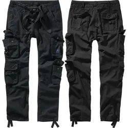 Brandit Outdoorhose Brandit Hose Pure Vintage Slim Fit schwarz M