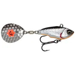 Savage Gear Kunstköder, Savage Gear Fat Tail Spin (NL) 6,5cm 12,5g Sinking Dirty Silver Fluo Jig Spinner 6.5 cm