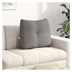 vidaXL Rückenkissen, Rücken Kissen Taupe 60 x 24 x 50 cm Stoff
