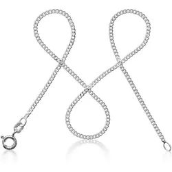 modabilé Silberkette Panzerkette SINCERE, Damen Halskette 1,7mm, 40cm Kette Sterling Silber 925, Made in Germany silberfarben 40cm