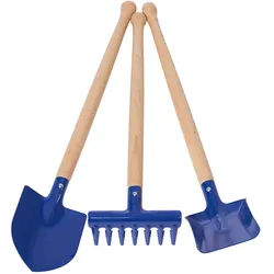 Garten- Und Sandgeräte-Set Buddel 3-Teilig In Blau