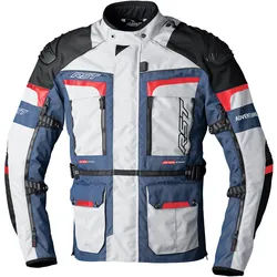 RST Pro Series Adventure-X Damen Motorrad Textiljacke, weiss-rot-blau, Größe XL