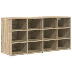 vidaXL Schuhschrank 103 x 30 x 51 cm Schuhschrank mit Regal Sonoma Eiche 103x30x51 cm Span bunt