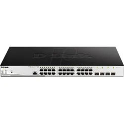 D-LINK 121028PME - Switch, 28 Port, Gigabit Ethernet, PoE, SFP