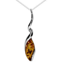 OSTSEE-SCHMUCK Kette mit Anhänger Ostsee-Schmuck Kette mit Anhänger Annelie (2-tlg) silberfarben 50 cm
