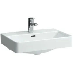 Laufen Waschtisch kompakt Laufen Pro S 380x550x175mm, Weiß, 1 Hahnloch, mit Überlauf H8189580001041