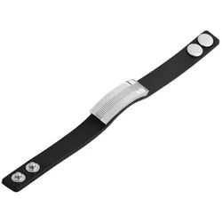 Adelia ́s Armband Unisex Armband aus Leder 22 cm, Zum Verschenken – ideal zum Geburtstag schwarz