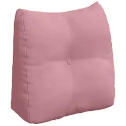 vidaXL Rückenkissen Rückenkissen Rosa 45 x 24 x 50 cm Samt, 1-tlg. rosa
