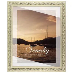BIRAPA Einzelrahmen Bilderrahmen Venedig, (1 Stück), 60x75 cm, Beige Gold, Holz beige 60 cm x 75 cm
