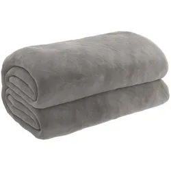 vidaXL Gewichtsdecke, Therapiedecke mit Bezug Grau 200x220 cm 13 kg Stoff