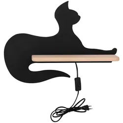 Xxxl Kinderwandleuchte , Schwarz , Holz, Metall, Holzwerkstoff , Eiche , 12x26x36 cm , RoHS, Europäischer Sicherheitsstandard , Schnurschalter, einfach zu transportieren , Lampen & Leuchten, Leuchtenserien