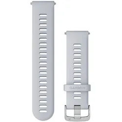 GARMIN Schnellwechsel-Armband | Silikon-Edelstahl Silber | Steinweiss