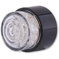 SHIN YO LED-Mini-Rücklicht BULLET, rund mit schwarzem Gehäuse, schwarz