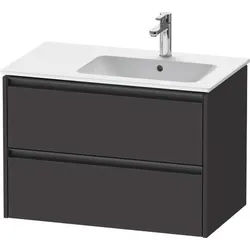Duravit Ketho.2 Waschtischunterbau wandhängend Graphit Supermatt 810x480x549 mm - K25268080800000 K25268080800000