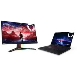 Lenovo Legion Pro 7i Gen 10 16-U9-5080-64-2TB + Monitor Y32p Intel® Core Ultra 9 275HX Prozessor E-Kerne bis zu 4,60 GHz P-Kerne bis zu 5,40 GHz, Windows 11 Home 64, 2 TB SSD M.2 2280 PCIe 5.0 Performance TLC, 16 Inch, Eclipse Black