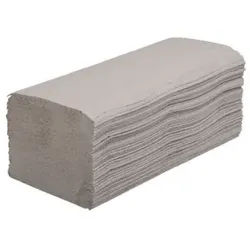 zetForm® Falthandtücher, natur, V-Falz, 1-lagig, 25 x 23 cm, Ungebleichtes Handtuchpaper aus 100% Recycling, 1 Karton = 20 Packungen à 230 Tücher