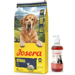 JOSERA Adult Optiness 12.5kg + LAB V Lachsöl für Hunde und Katzen 500ml