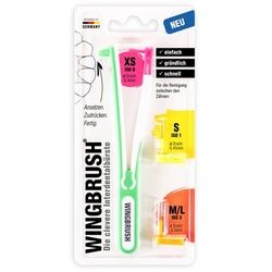 WINGBRUSH Starter-Set Halter m.3 Bürsten 1 St