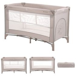 Kikkaboo Baby-Reisebett Reisebett, Laufstall So Gifted, 2 Ebenen Matratze, Tragetasche, Öffnung braun 65 cm x 125 cm x 75 cm