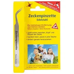ZECKENPINZETTE Chirurgenstahl 1 St