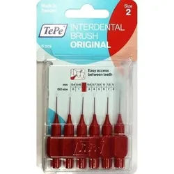 TEPE Interdentalbürste 0,5mm rot 6 St