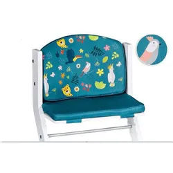 tiSsi Hochstuhleinlage , Blau , Animalprint , Füllung: Polyester , 26x4x40 cm , Oeko-Tex® Standard 100 , Klettverschluss , Babymöbel & Kindermöbel, Babyzimmer, Hochstühle